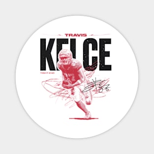 Travis Kelce Kansas City Vintage Magnet